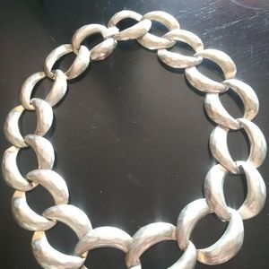 Costume Chunky Silver Necklace